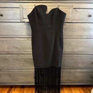 Amanda Uprichard Puzzle Dress w/Fringe, NWT, M